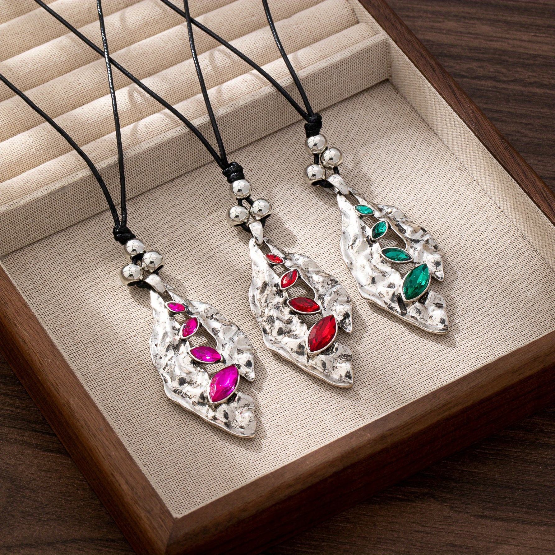 Women's Ethnic Style Long Irregular Pendant Necklace, Perfect Gift
